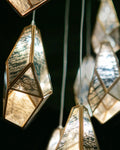 CURREY & COMPANY, GLACE MIRROR LINEAR MULTI-DROP PENDANT, PENDANT LIGHT