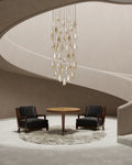 CURREY & COMPANY, GLACE MIRROR MULTI-DROP PENDANT, PENDANT LIGHT