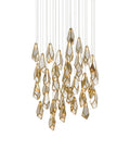 CURREY & COMPANY, GLACE MIRROR MULTI-DROP PENDANT, PENDANT LIGHT