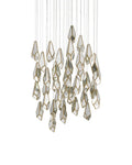 CURREY & COMPANY, GLACE MIRROR MULTI-DROP PENDANT, PENDANT LIGHT
