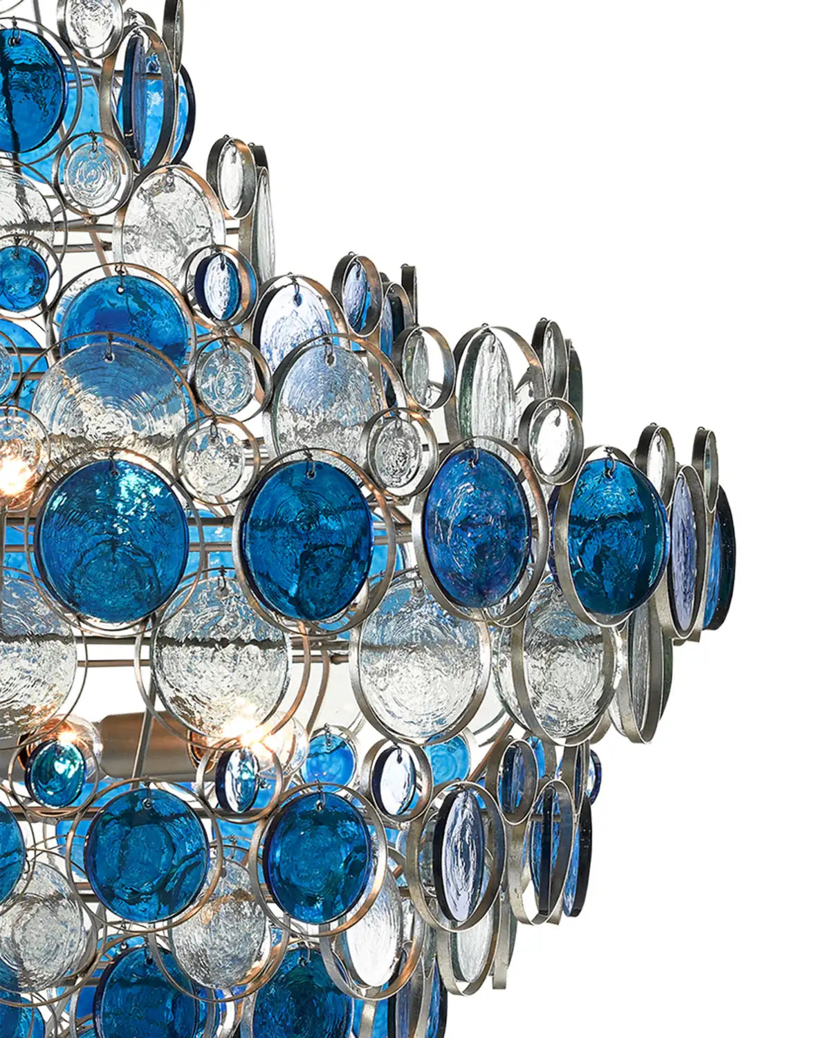 CURREY & COMPANY, GALAHAD BLUE CHANDELIER, CHANDELIER LIGHT