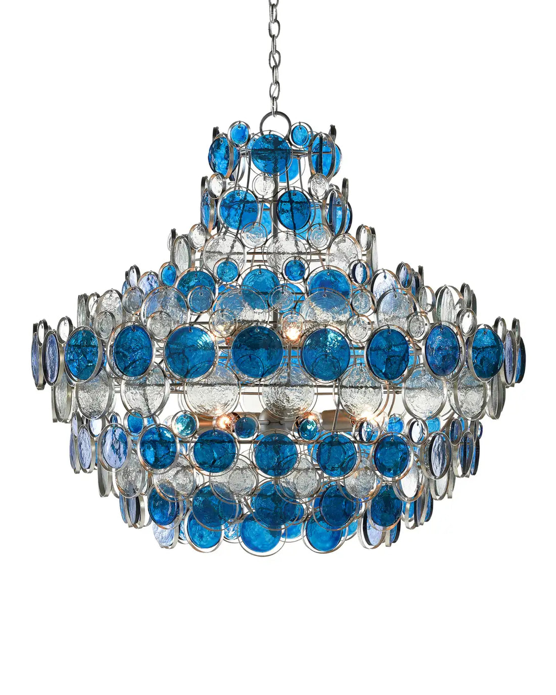 CURREY & COMPANY, GALAHAD BLUE CHANDELIER, CHANDELIER LIGHT