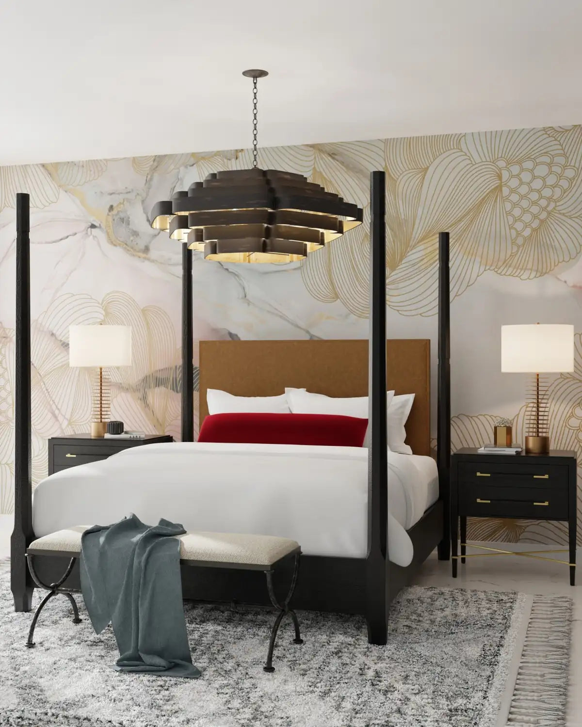 CURREY & COMPANY, BAILEY CHANDELIER, CHANDELIER LIGHT