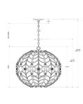 CURREY & COMPANY, CAPE VERDE ORB CHANDELIER, CHANDELIER LIGHT