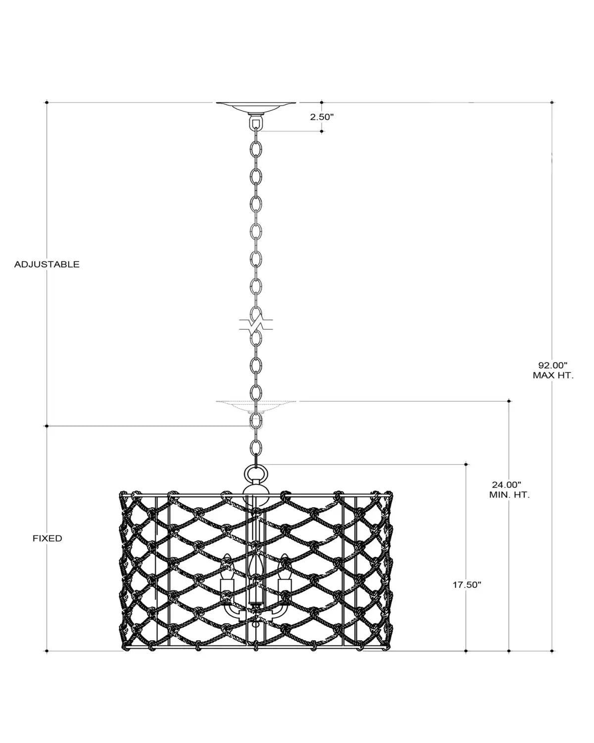 CURREY & COMPANY, CHESAPEAKE DRUM CHANDELIER, CHANDELIER LIGHT