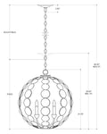 CURREY & COMPANY, TARTUFO CHANDELIER, CHANDELIER LIGHT