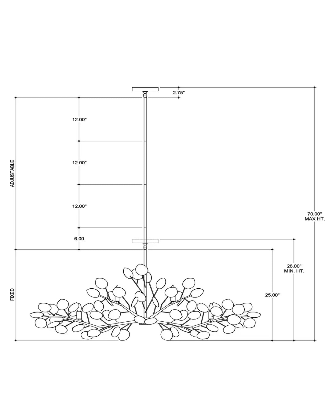 CURREY & COMPANY, LUNARIA OVAL CHANDELIER, CHANDELIER LIGHT