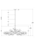 CURREY & COMPANY, LUNARIA OVAL CHANDELIER, CHANDELIER LIGHT
