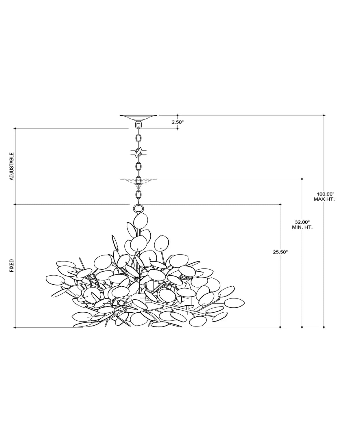CURREY & COMPANY, LUNARIA CHANDELIER, CHANDELIER LIGHT