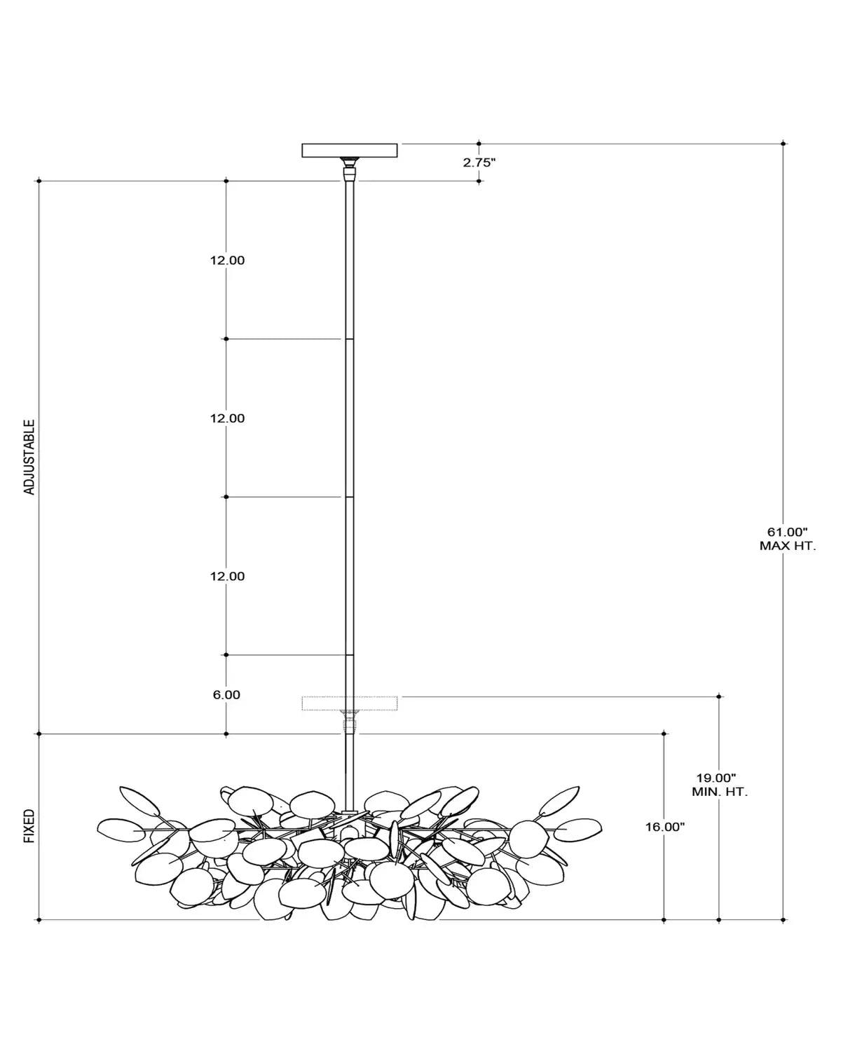 CURREY & COMPANY, LUNARIA CHANDELIER, CHANDELIER LIGHT