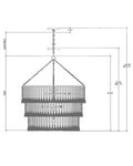 CURREY & COMPANY, ST. BARTS BLUE CHANDELIER, CHANDELIER LIGHT