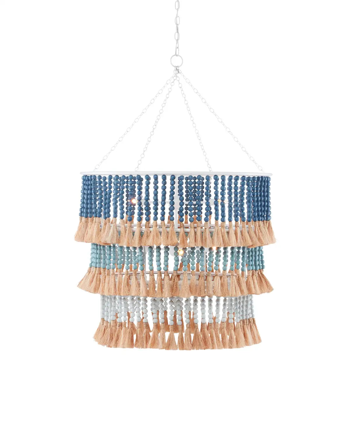 CURREY & COMPANY, ST. BARTS BLUE CHANDELIER, CHANDELIER LIGHT