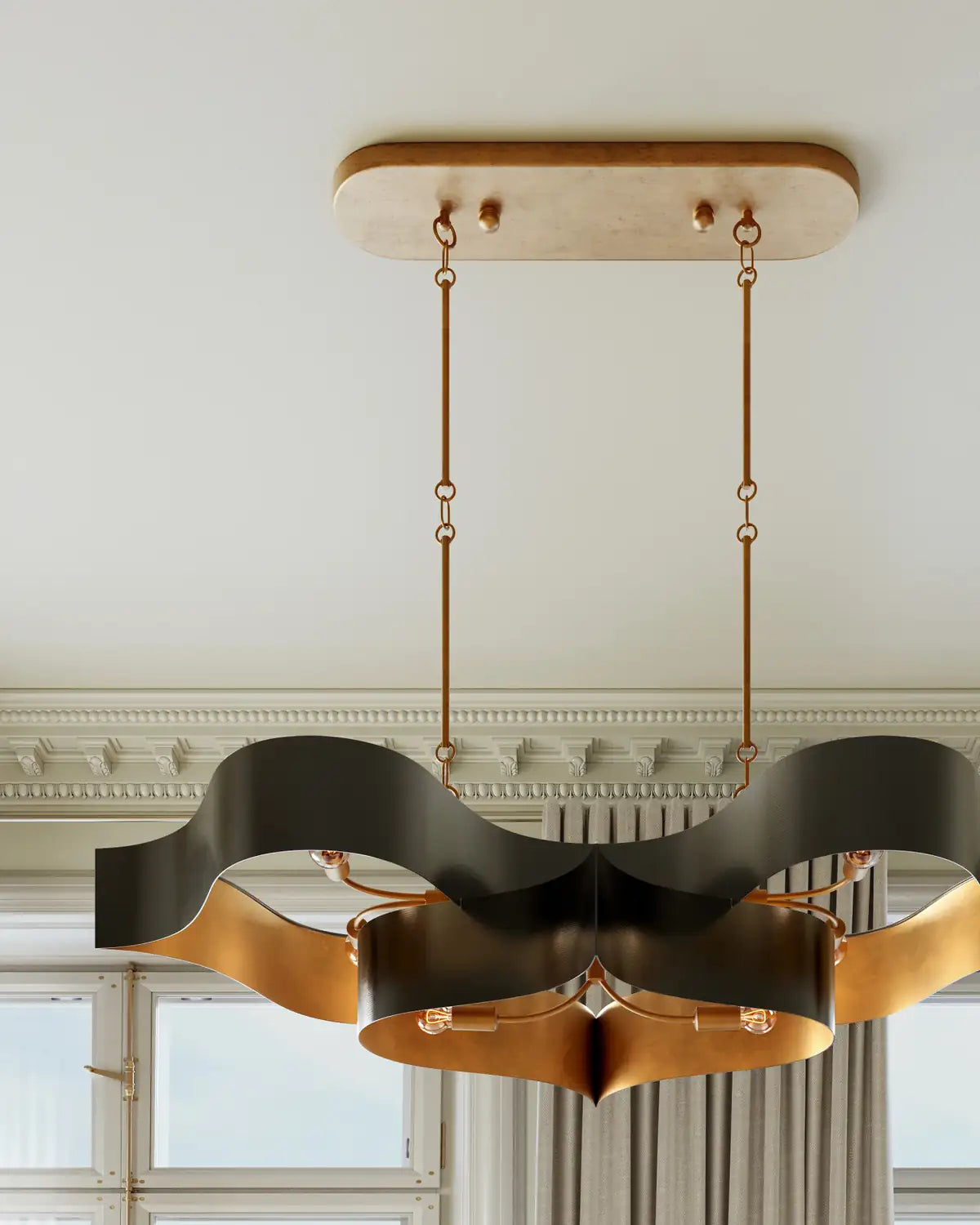 CURREY & COMPANY, GRAND LOTUS OVAL CHANDELIER, CHANDELIER LIGHT