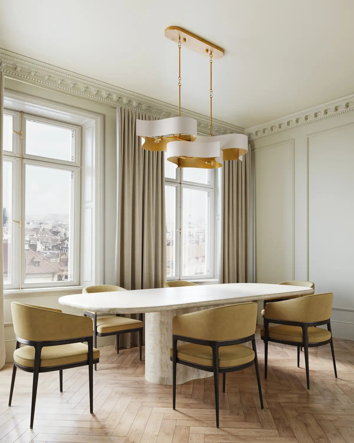 CURREY & COMPANY, GRAND LOTUS OVAL CHANDELIER, CHANDELIER LIGHT