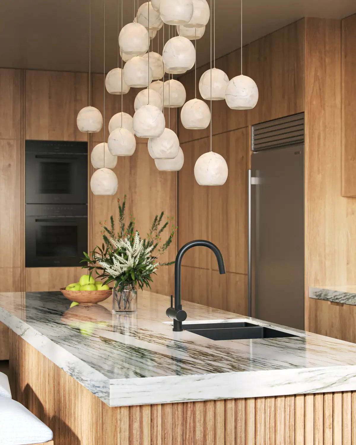 CURREY & COMPANY, LAZIO LINEAR MULTI-DROP PENDANT, PENDANT LIGHT