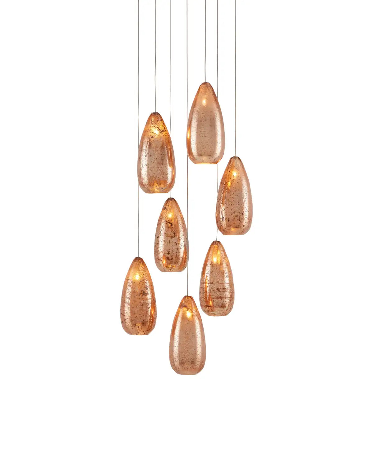 CURREY & COMPANY, RAME MULTI-DROP PENDANT, PENDANT LIGHT