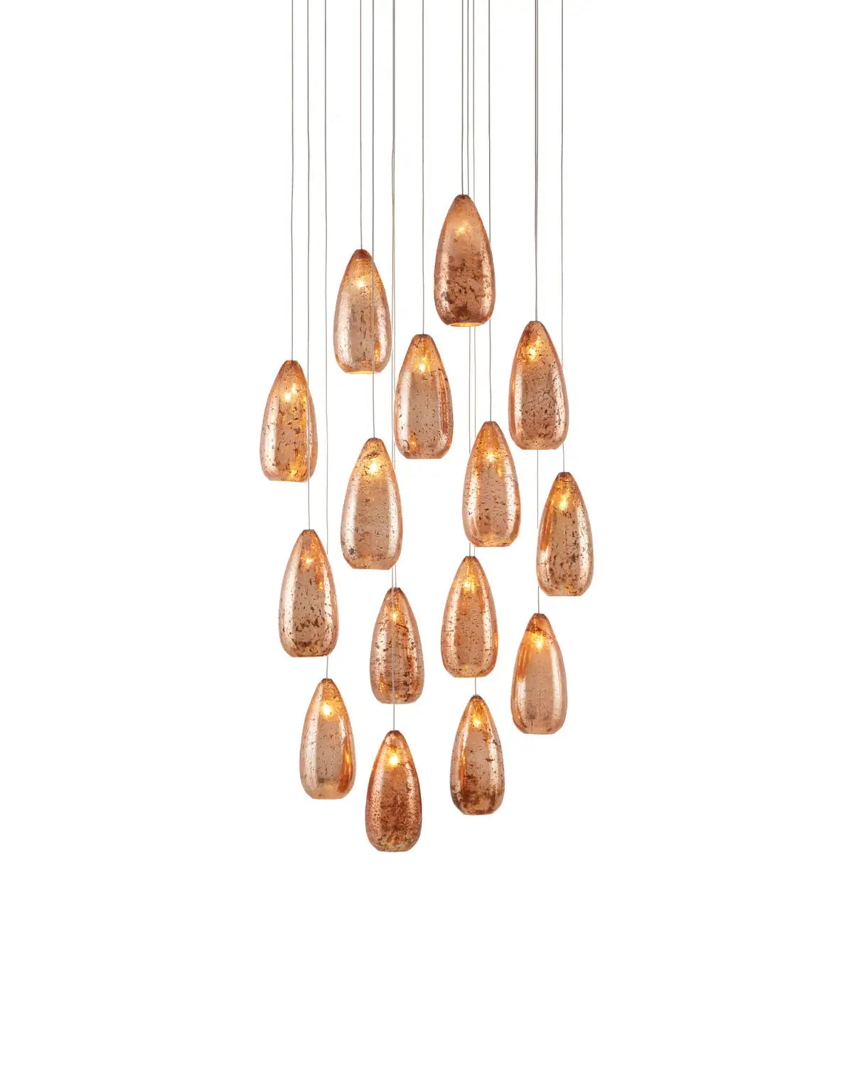 CURREY & COMPANY, RAME MULTI-DROP PENDANT, PENDANT LIGHT