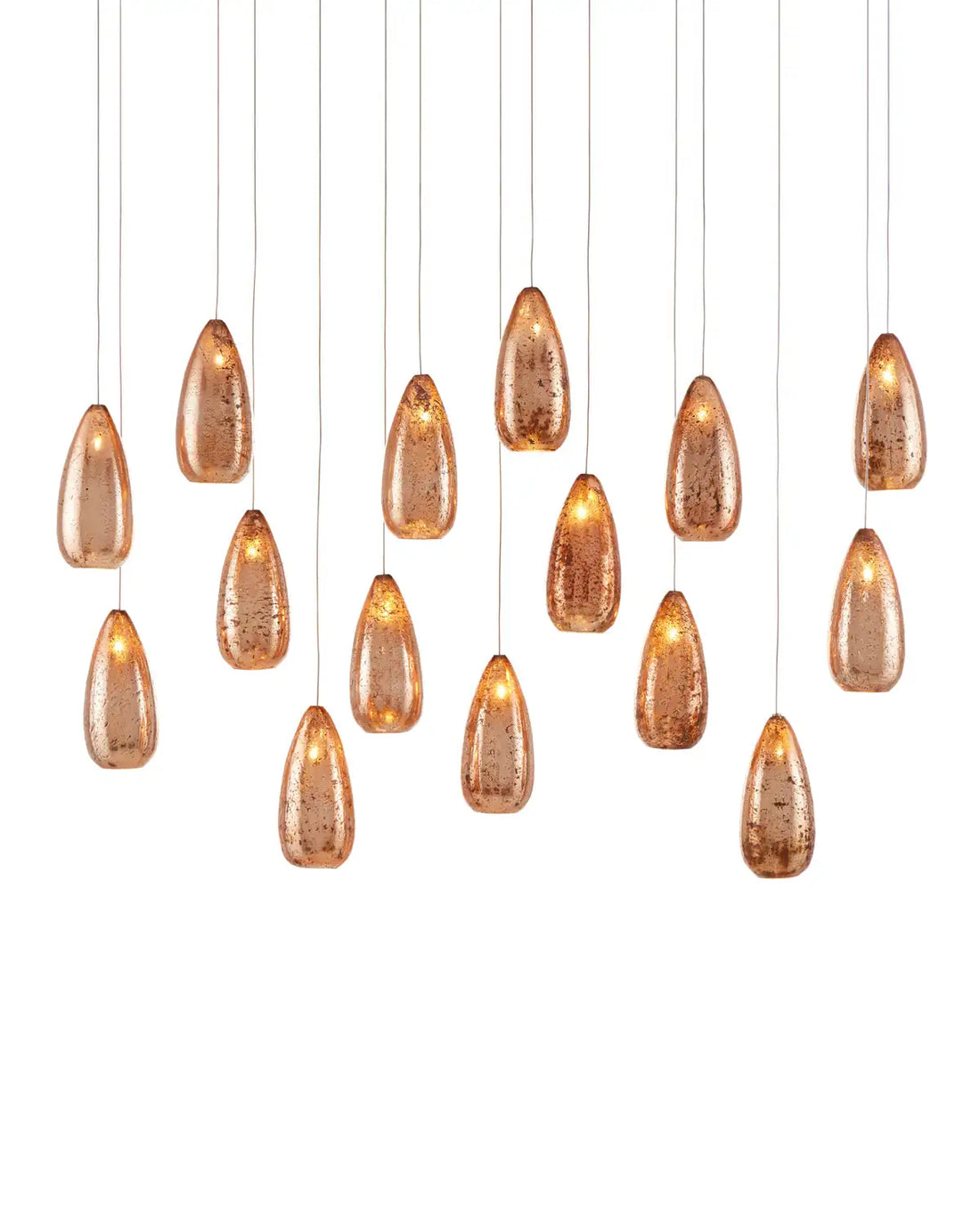 CURREY & COMPANY, RAME LINEAR MULTI-DROP PENDANT, PENDANT LIGHT