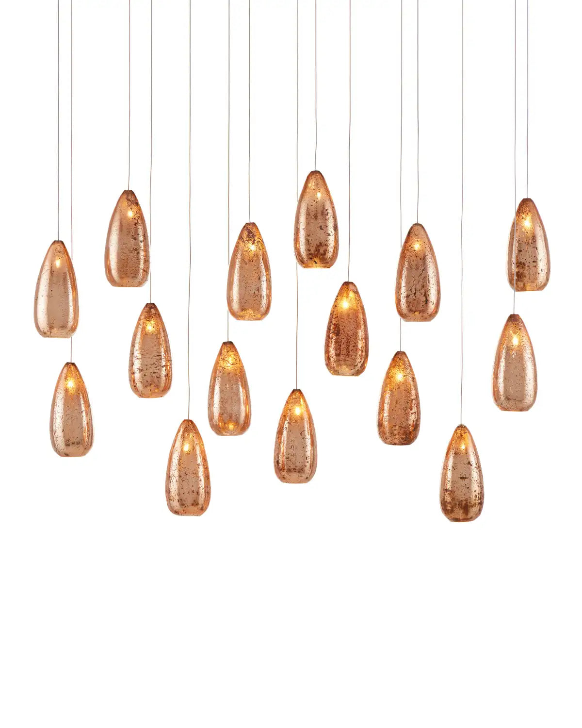CURREY & COMPANY, RAME LINEAR MULTI-DROP PENDANT, PENDANT LIGHT