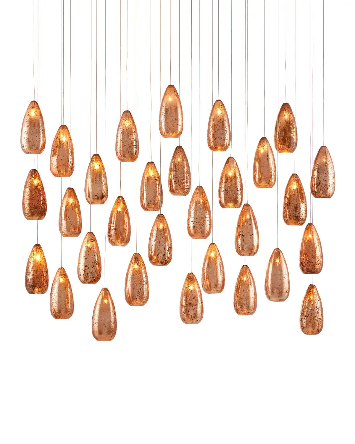 CURREY & COMPANY, RAME LINEAR MULTI-DROP PENDANT, PENDANT LIGHT