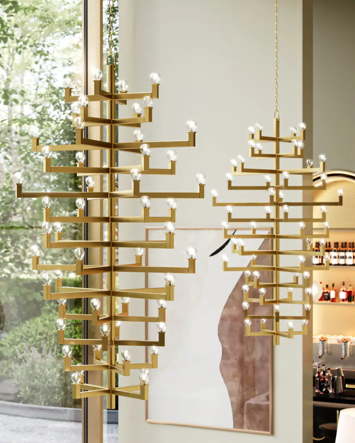 CURREY & COMPANY, ANDRE GRANDE CHANDELIER, CHANDELIER LIGHT