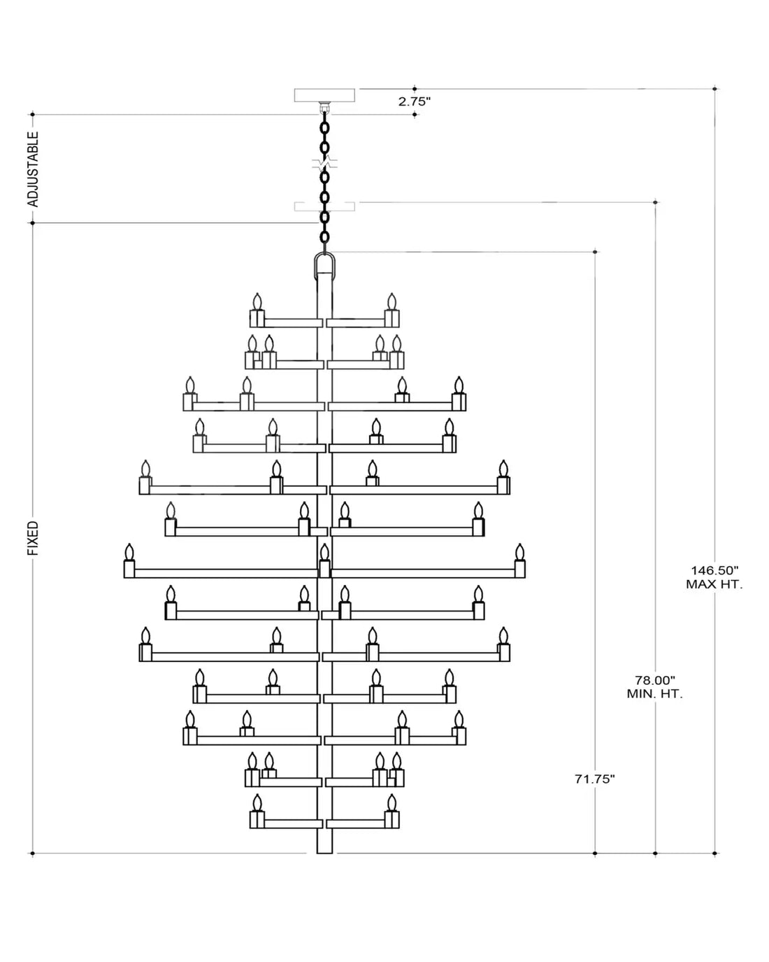 CURREY & COMPANY, ANDRE GRANDE CHANDELIER, CHANDELIER LIGHT
