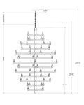 CURREY & COMPANY, ANDRE GRANDE CHANDELIER, CHANDELIER LIGHT