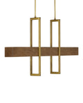 CURREY & COMPANY, TONBRIDGE CHESTNUT LINEAR CHANDELIER, CHANDELIER LIGHT