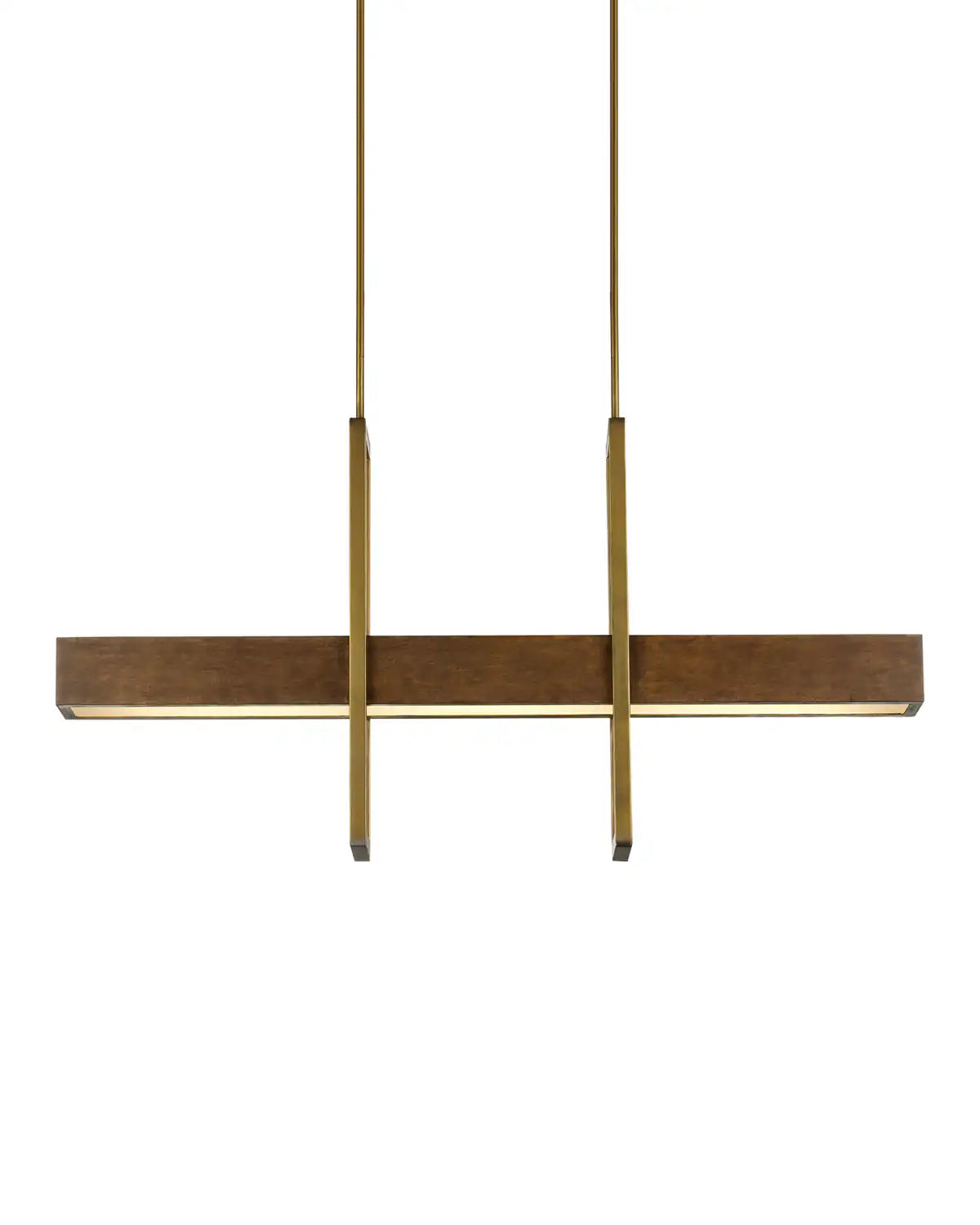 CURREY & COMPANY, TONBRIDGE CHESTNUT LINEAR CHANDELIER, CHANDELIER LIGHT