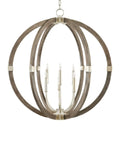 CURREY & COMPANY BASTIAN GRAY ORB CHANDELIER | 9000-0941