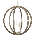 CURREY & COMPANY BASTIAN GRAY ORB CHANDELIER | 9000-0941