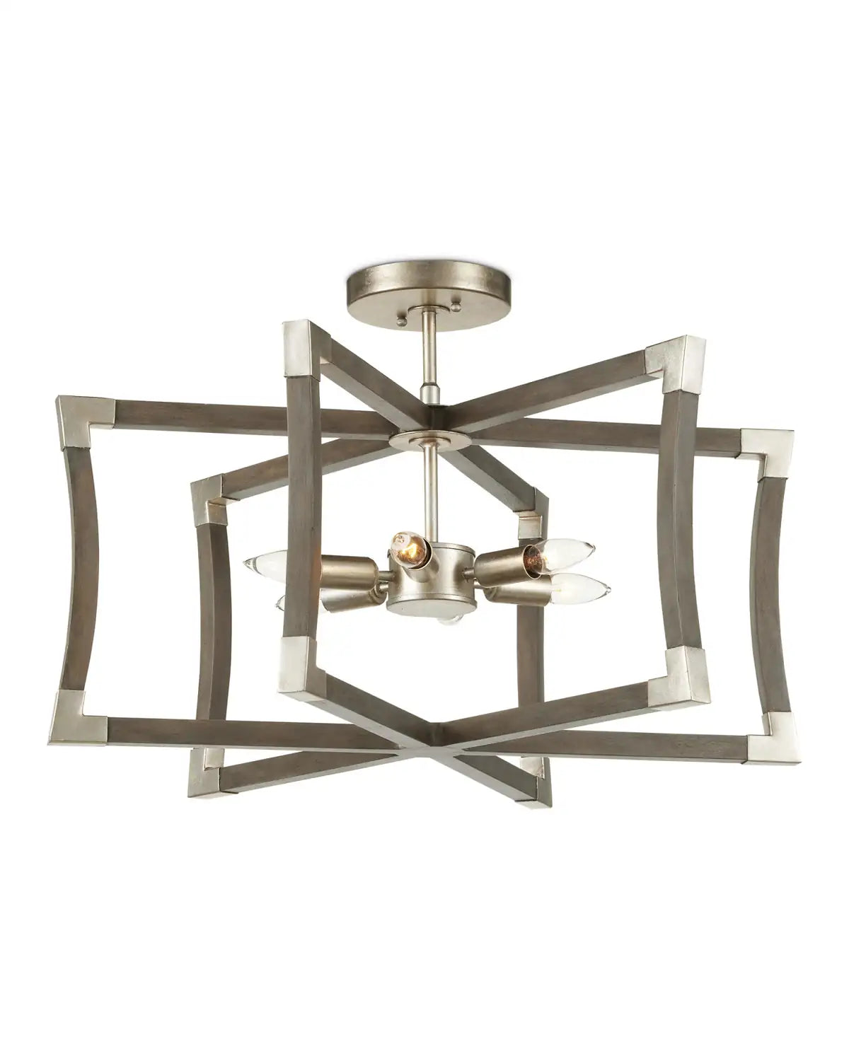 CURREY & COMPANY, BASTIAN GRAY SEMI-FLUSH MOUNT, SEMI FLUSH MOUNT LIGHT