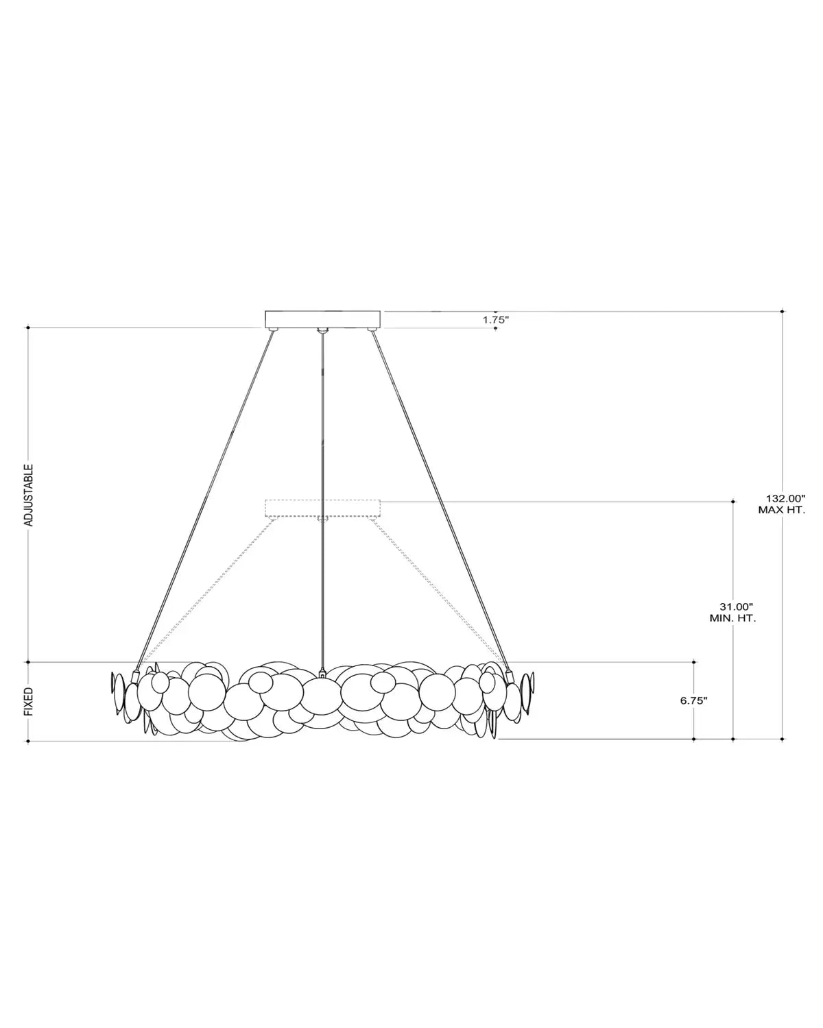 CURREY & COMPANY, LAVENGRO CHANDELIER, CHANDELIER LIGHT