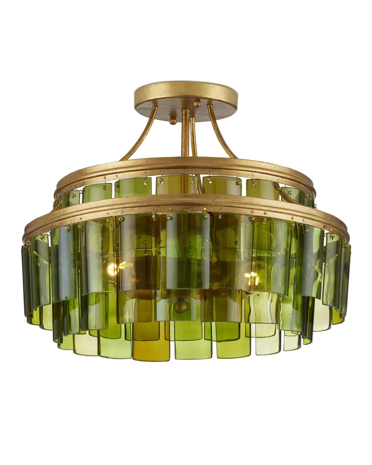 CURREY & COMPANY, VINTNER GREEN SEMI-FLUSH MOUNT, SEMI FLUSH MOUNT LIGHT