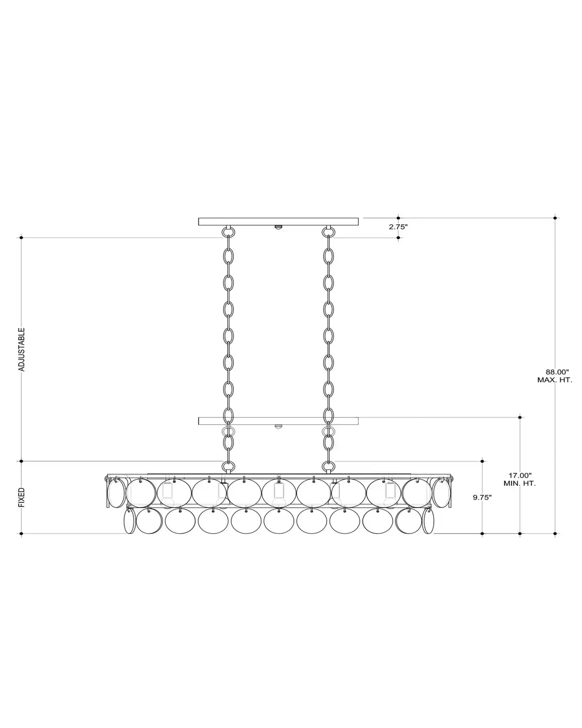 CURREY & COMPANY, SETTAT CHANDELIER, CHANDELIER LIGHT