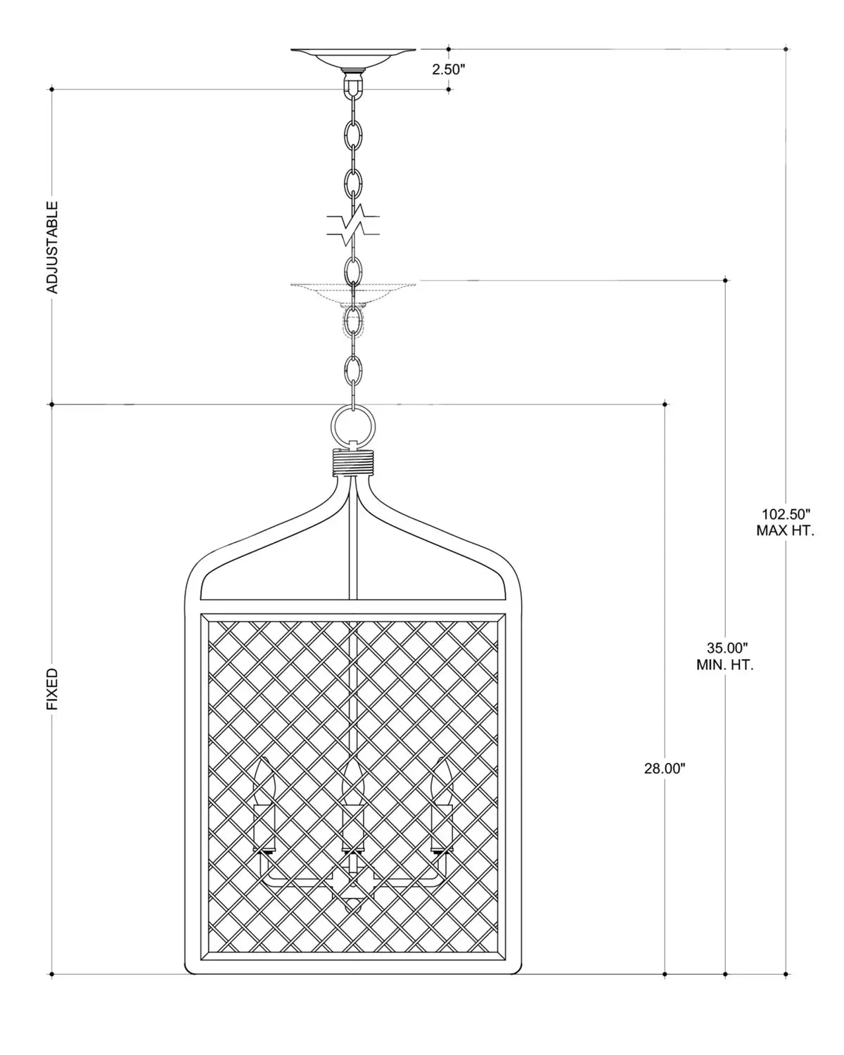 CURREY & COMPANY WANSTEAD LANTERN | 9000-0994