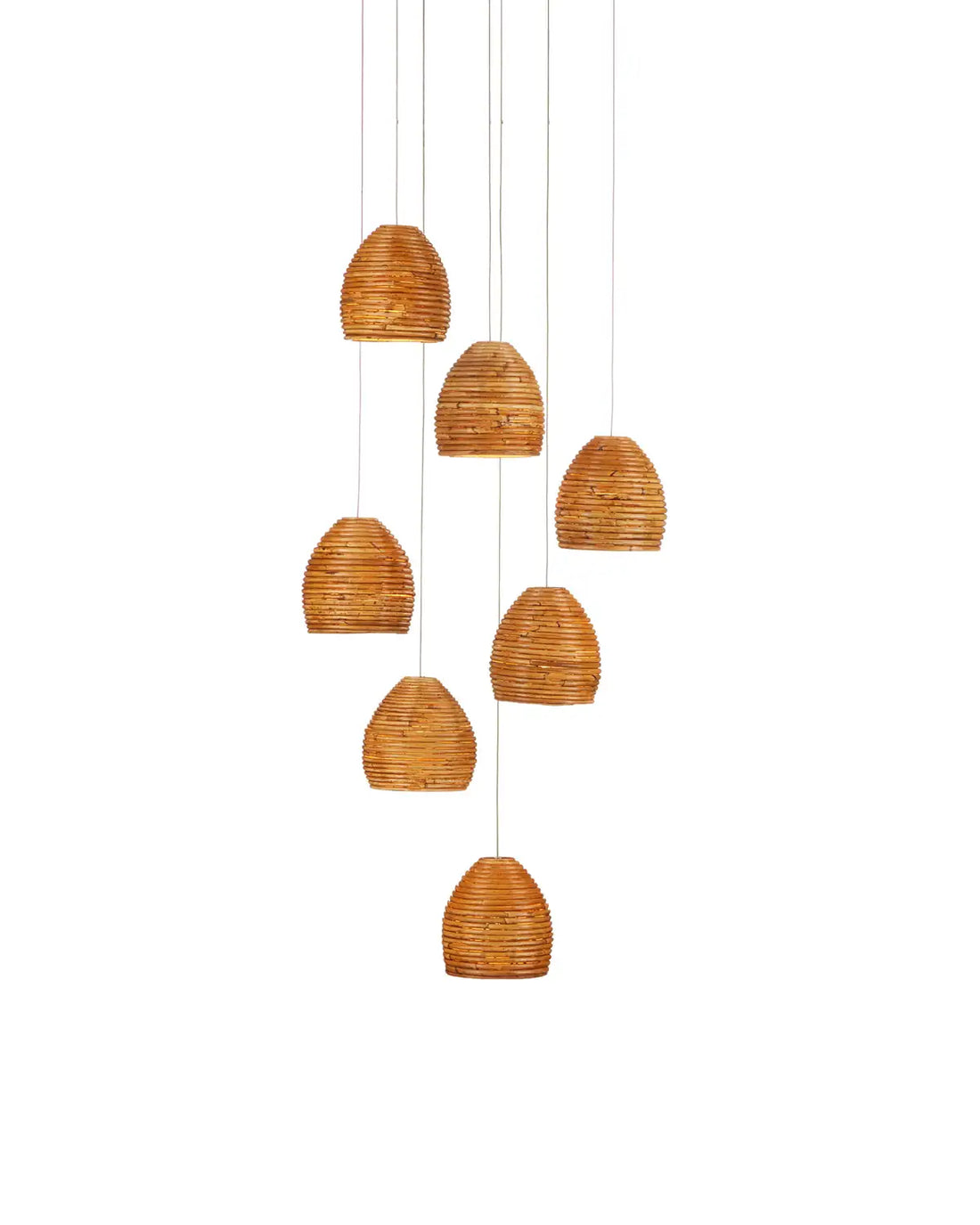CURREY & COMPANY, BEEHIVE MULTI-DROP PENDANT, PENDANT LIGHT