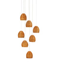 CURREY & COMPANY, BEEHIVE MULTI-DROP PENDANT, PENDANT LIGHT