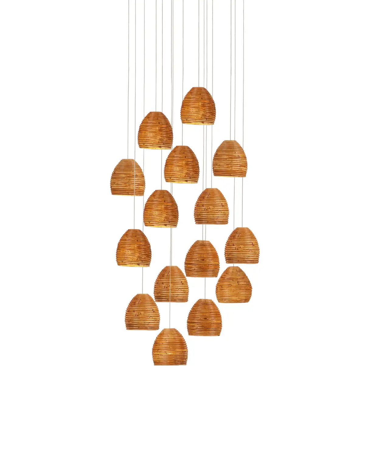 CURREY & COMPANY, BEEHIVE MULTI-DROP PENDANT, PENDANT LIGHT