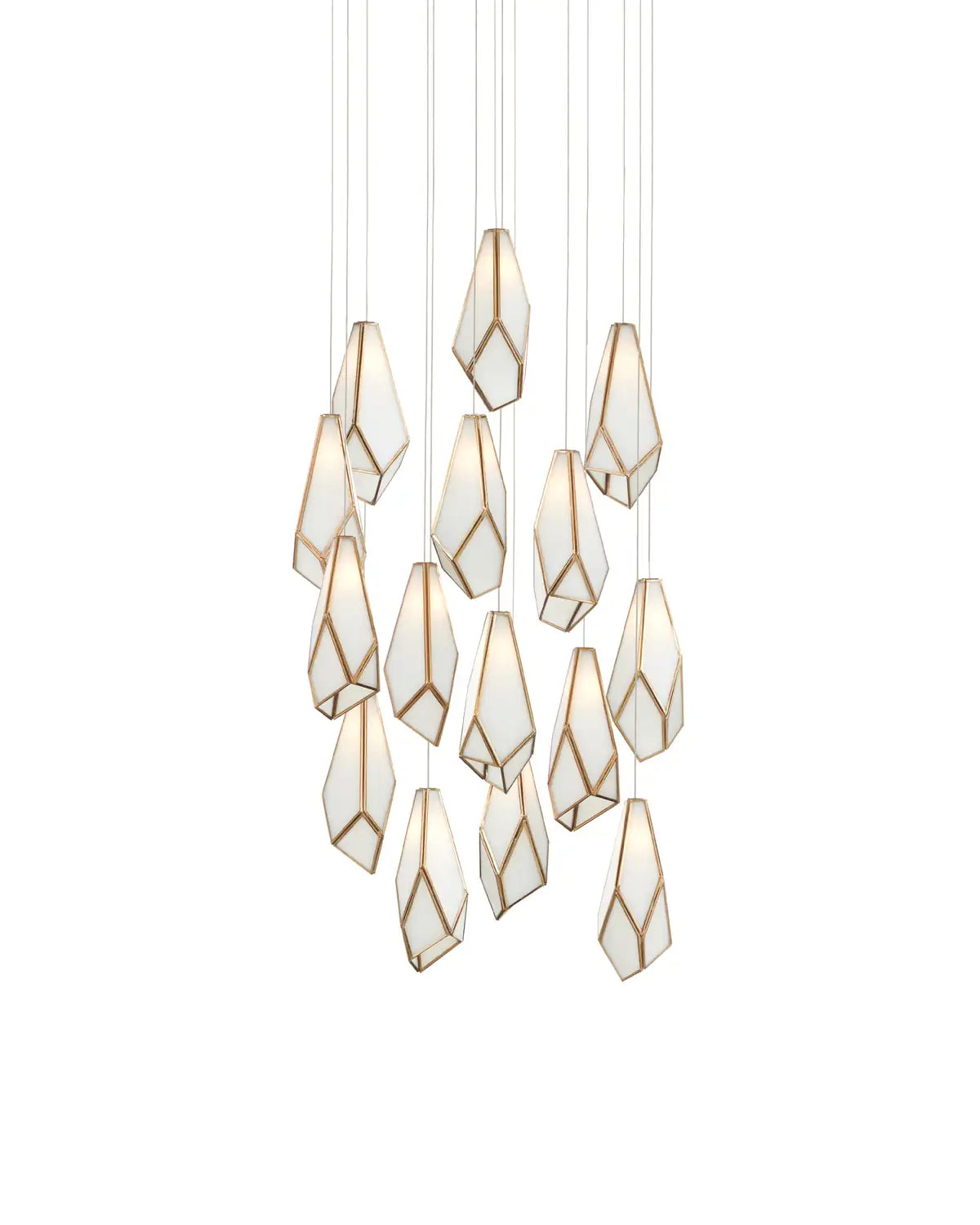 CURREY & COMPANY, GLACE MULTI-DROP PENDANT, PENDANT LIGHT