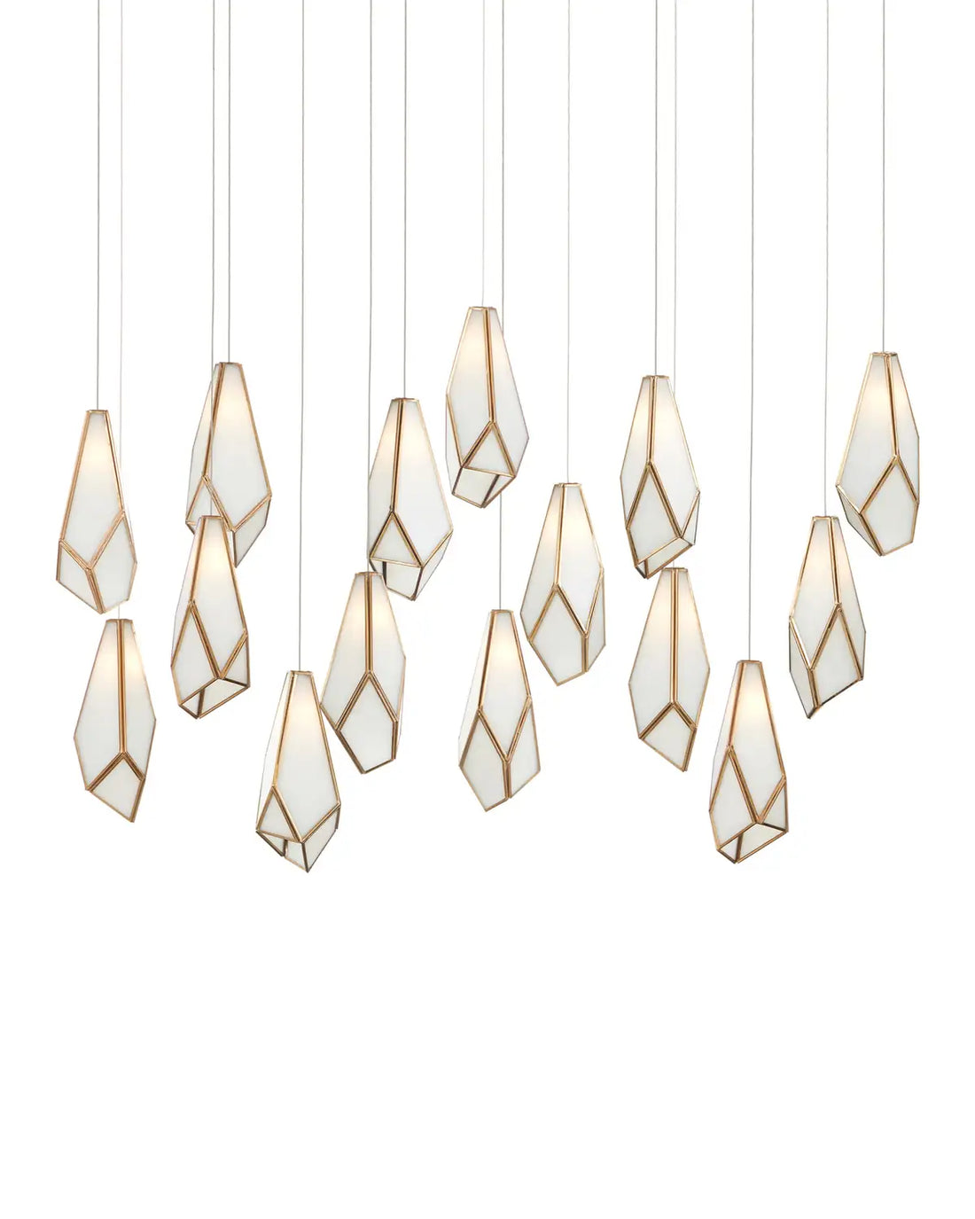 CURREY & COMPANY, GLACE LINEAR MULTI-DROP PENDANT, PENDANT LIGHT