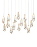 CURREY & COMPANY, GLACE LINEAR MULTI-DROP PENDANT, PENDANT LIGHT