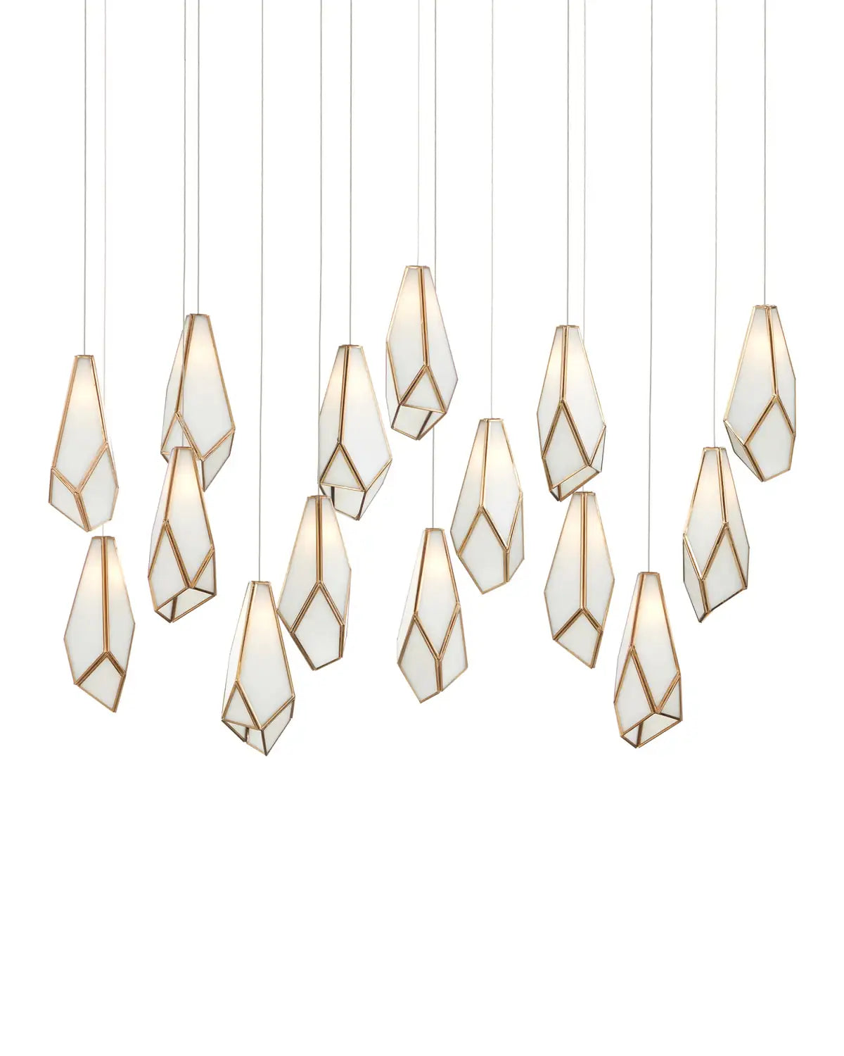 CURREY & COMPANY, GLACE LINEAR MULTI-DROP PENDANT, PENDANT LIGHT