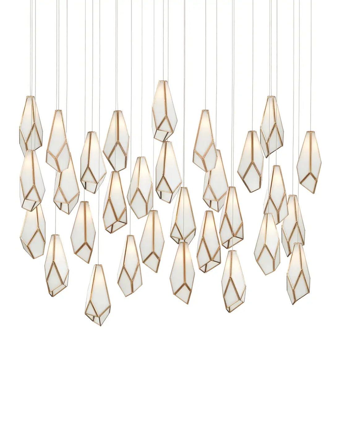 CURREY & COMPANY, GLACE LINEAR MULTI-DROP PENDANT, PENDANT LIGHT
