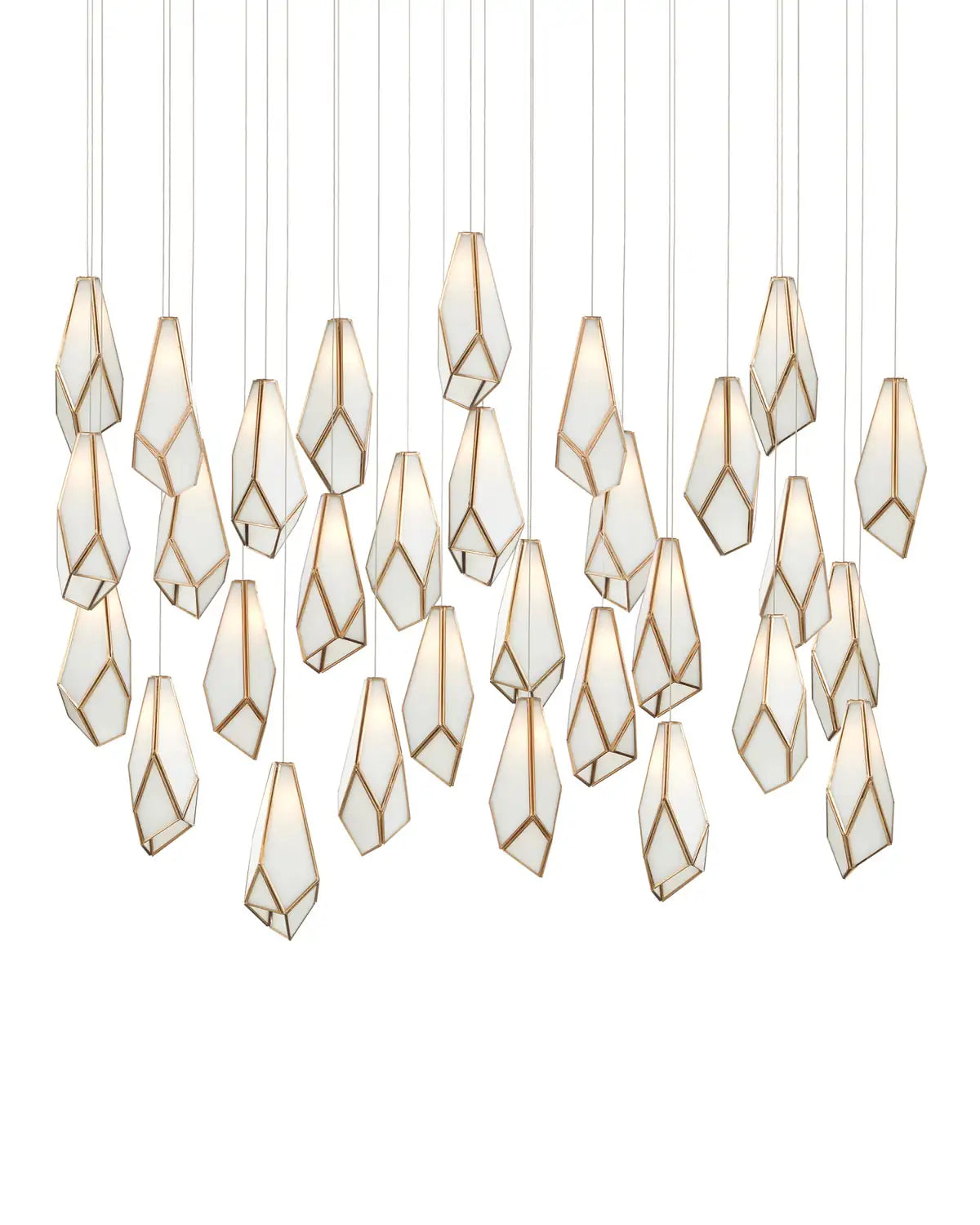 CURREY & COMPANY, GLACE LINEAR MULTI-DROP PENDANT, PENDANT LIGHT