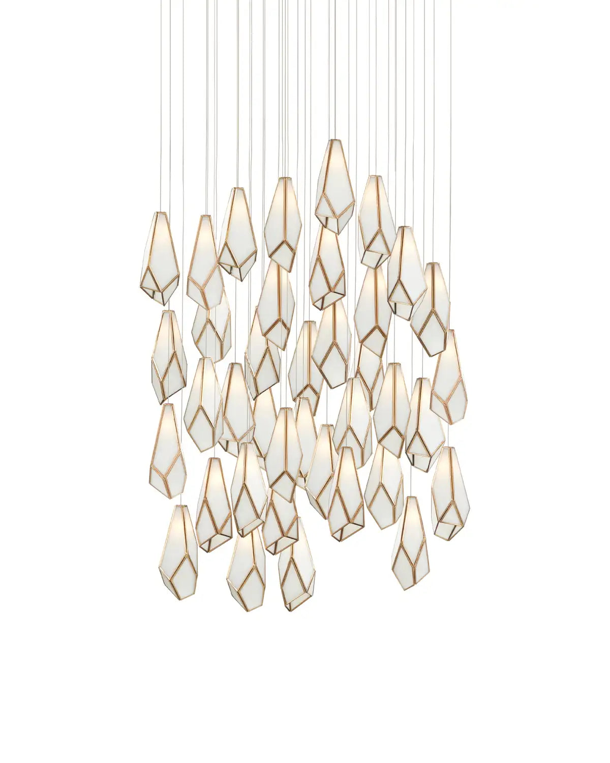 CURREY & COMPANY, GLACE MULTI-DROP PENDANT, PENDANT LIGHT