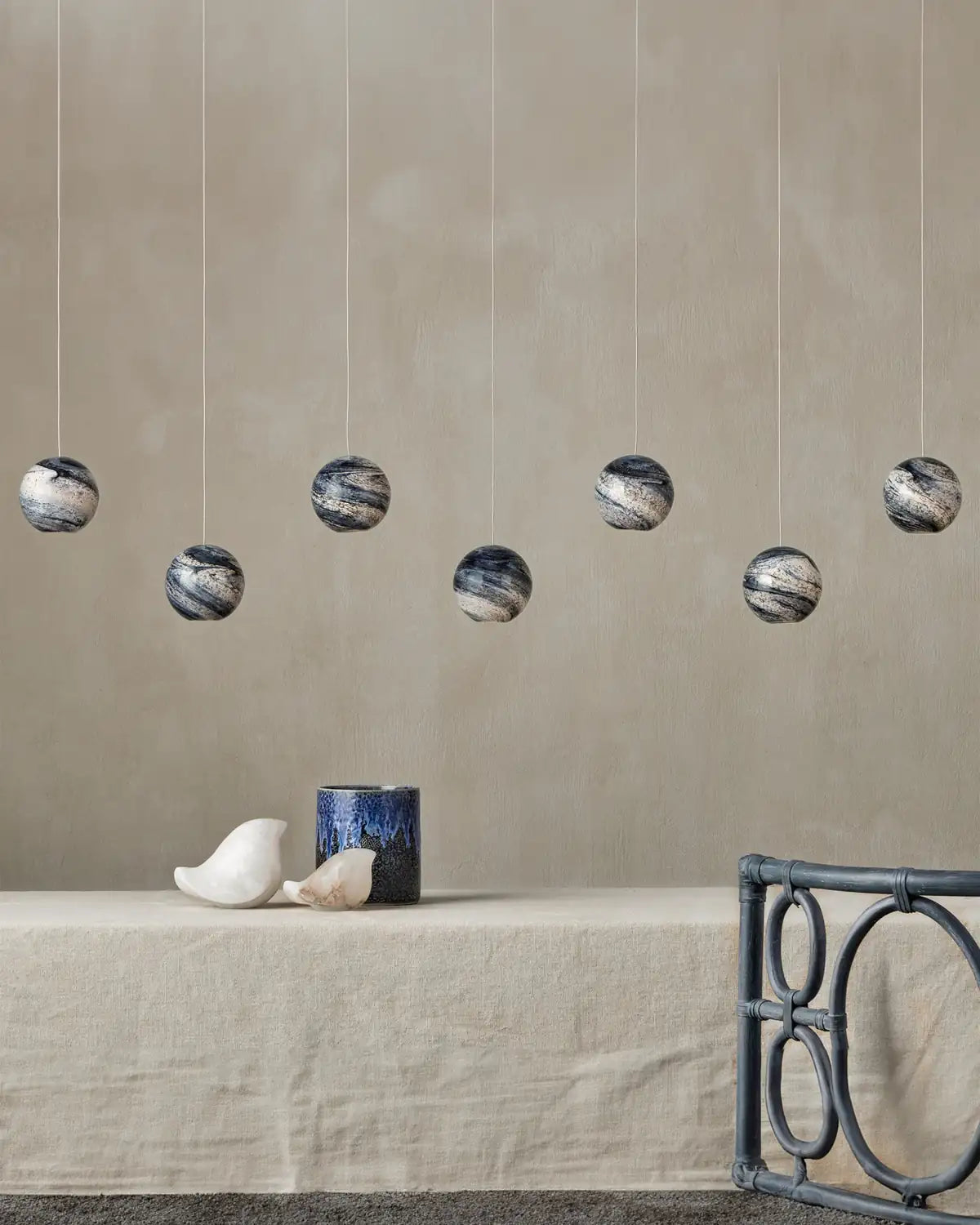 CURREY & COMPANY, PALATINO LINEAR MULTI-DROP PENDANT, PENDANT LIGHT