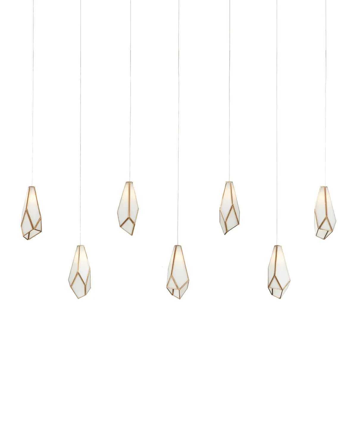 CURREY & COMPANY, GLACE LINEAR MULTI-DROP PENDANT, PENDANT LIGHT