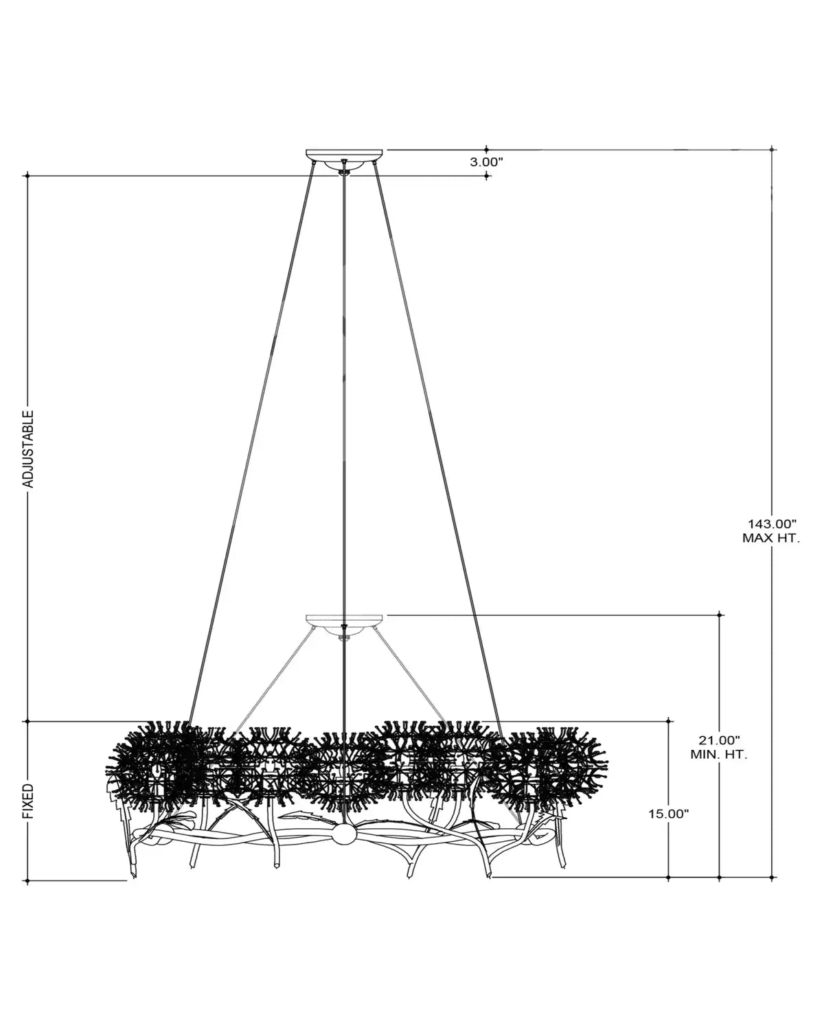 CURREY & COMPANY, DANDELION & CHANDELIER, CHANDELIER LIGHT