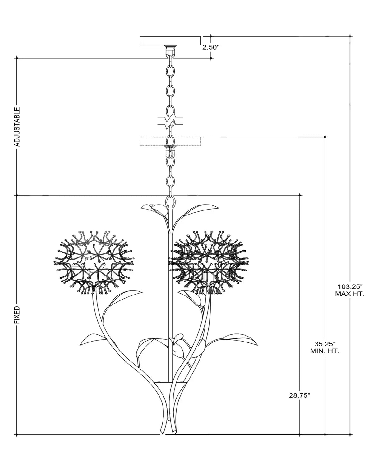 CURREY & COMPANY, DANDELION & PENDANT, PENDANT LIGHT
